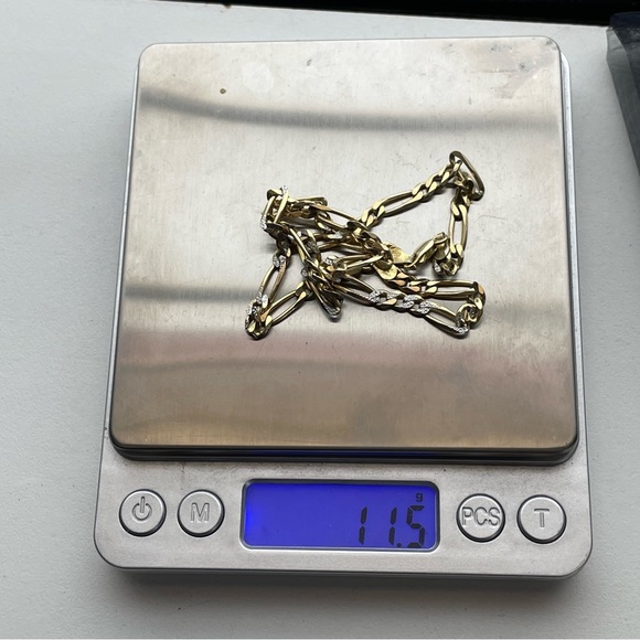 Vintage Milor Sterling silver & Gold Cuban Chainlink Bracelet Bundle Italy - Picture 10 of 14